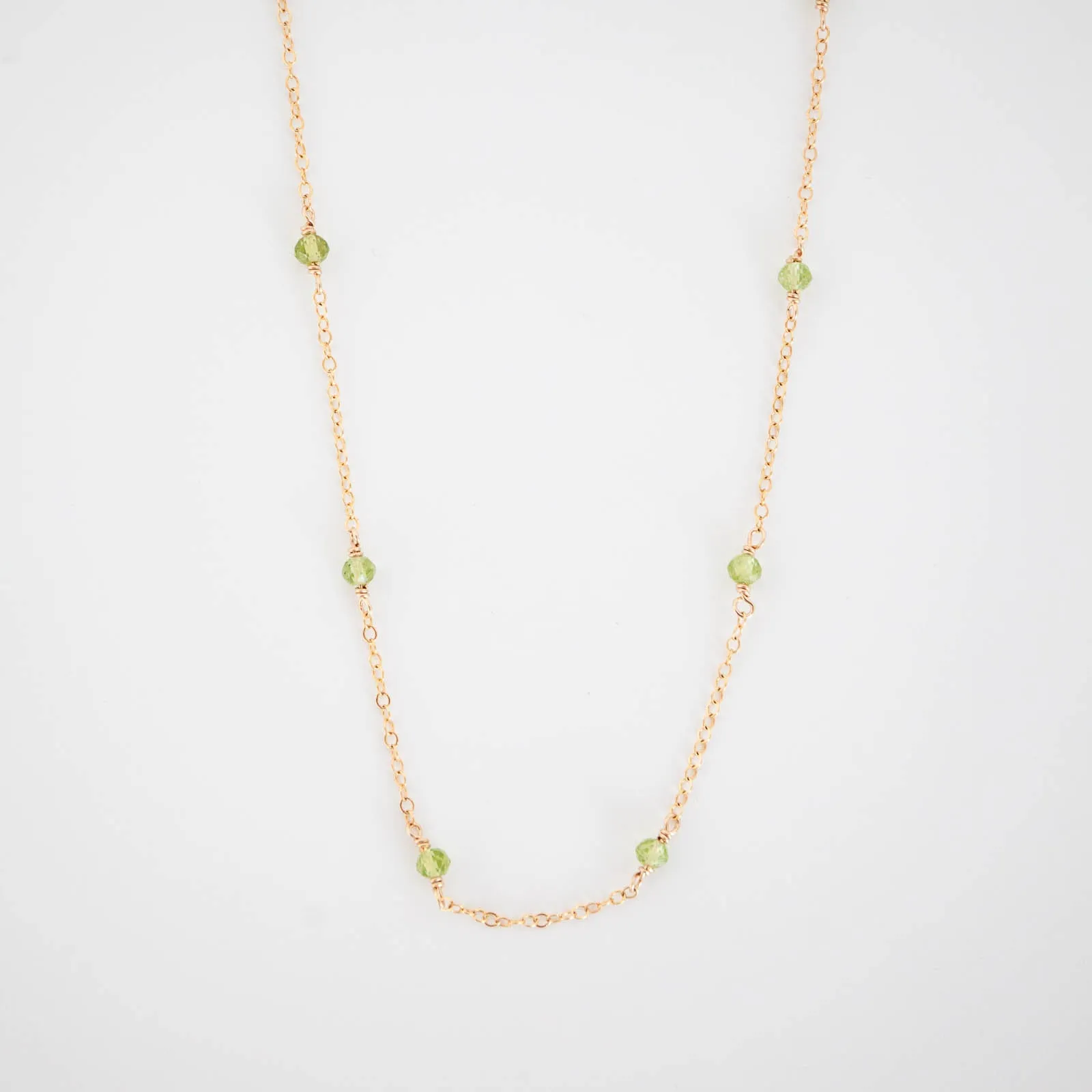 Seasonal Trend Patterned Item Peridot Classic Necklace
