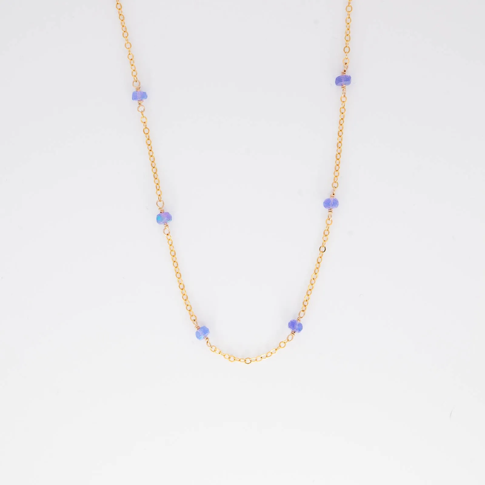 Periwinkle Opal Classic Necklace Evening Mood