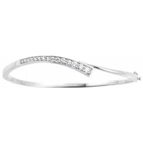 Blessed Fusions 14K White 3/4 CTW Diamond Journey 6.5" Bracelet