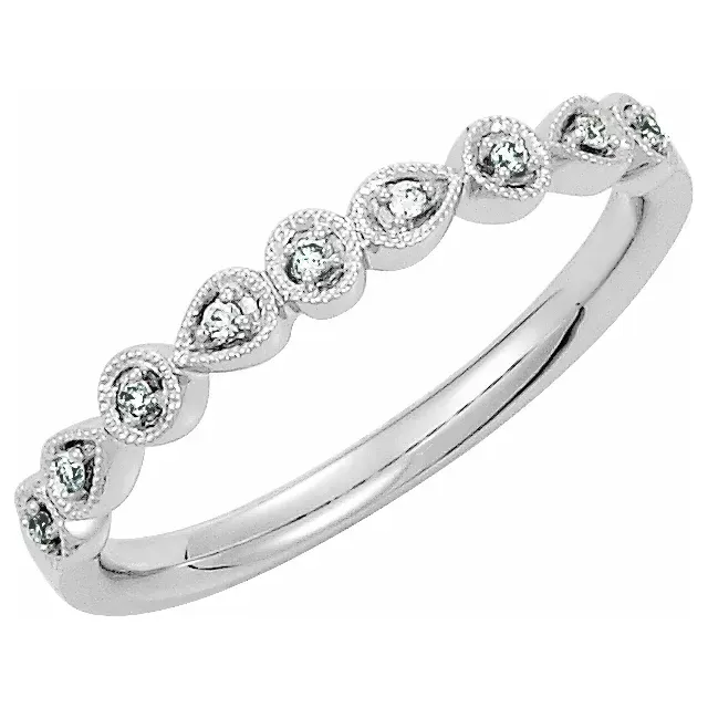 Durable Appearance Resilient material Platinum .04 CTW Diamond Ring