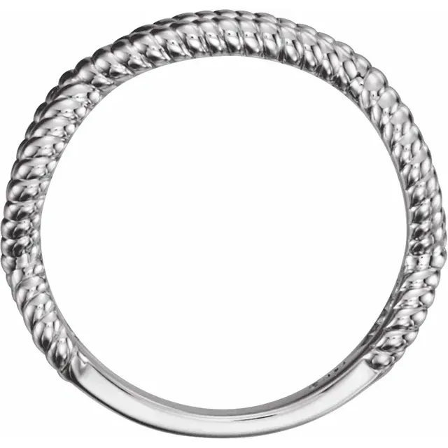 Universal Design Platinum Rope Ring