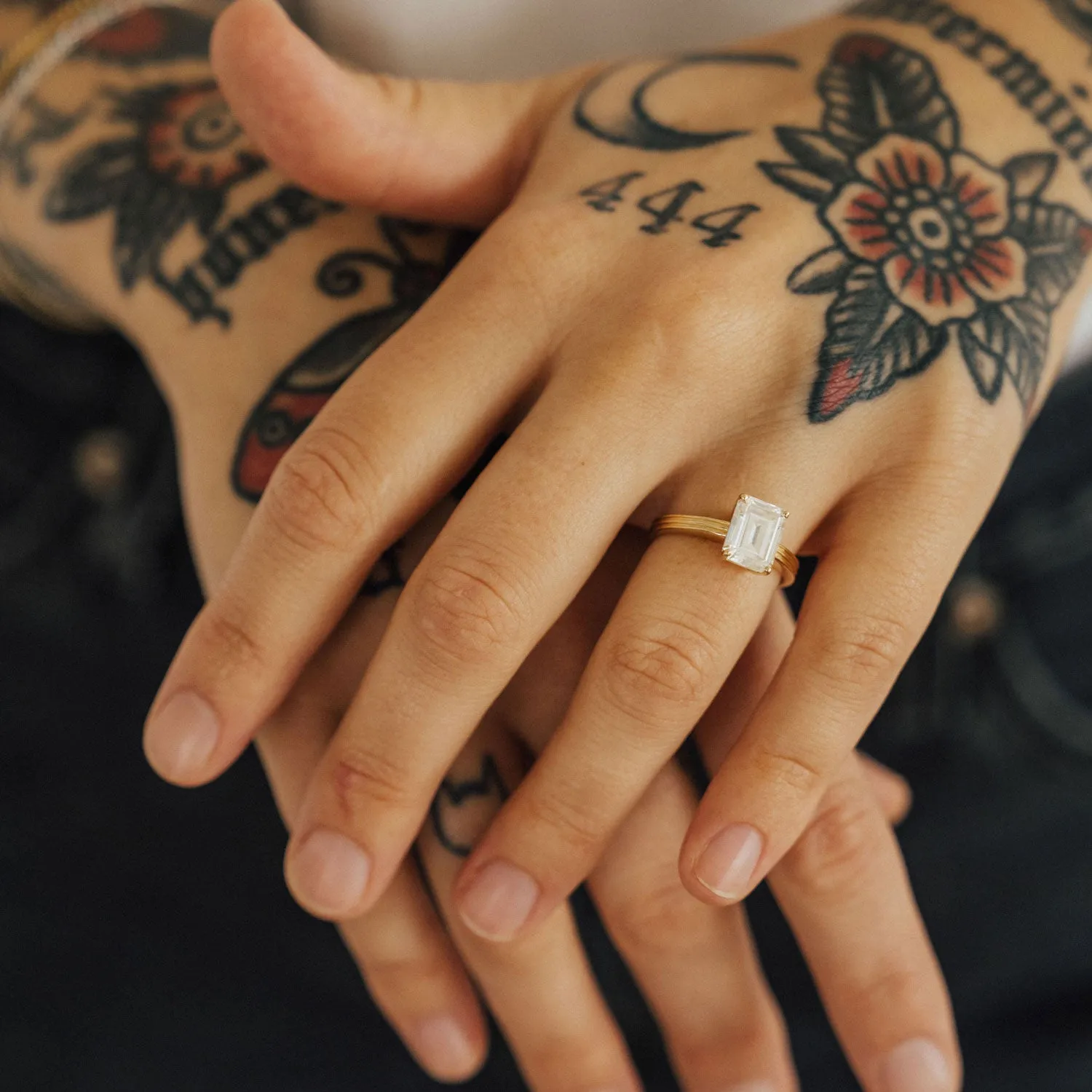 Billie Ring - Moissanite Engagement Style Luminous Look