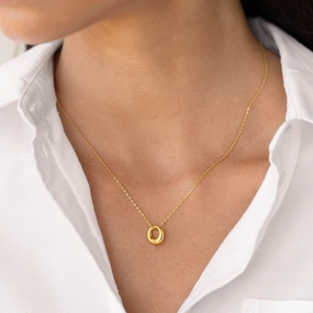 Subtle Highlight Essential Pair Circle Pendant Necklace - Lilou