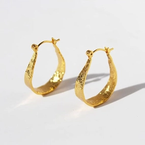 Sculptural Mesh Earrings Unique Look