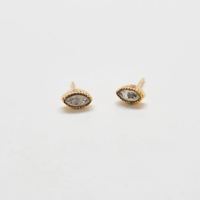 Rainbow Moonstone Teardrop Stud Earrings Statement Vibe Daily Collection