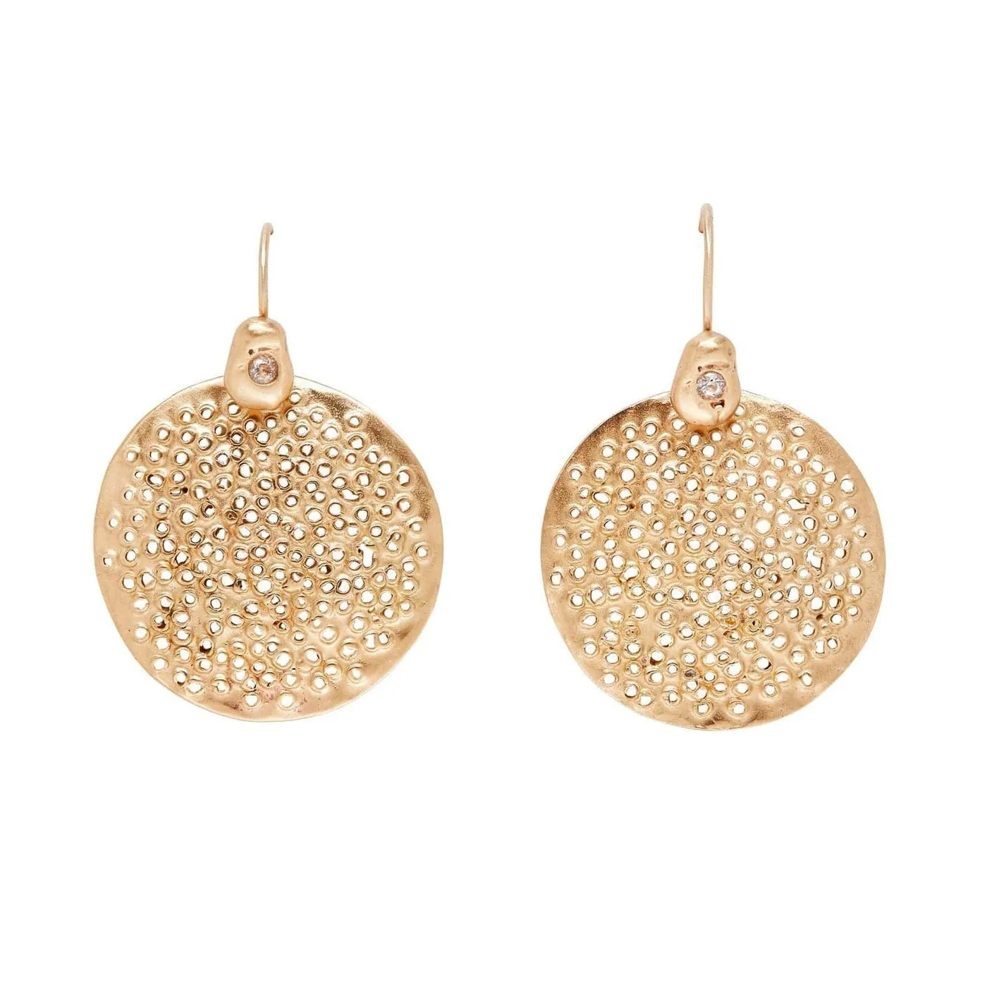 Luxury Jewelry Lustrous Craft Pollen Bronze Earrings
