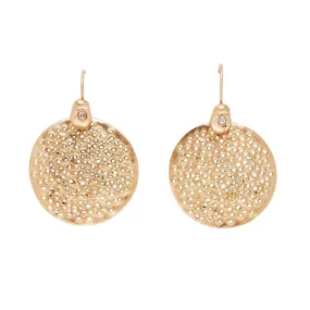 Luxury Jewelry Lustrous Craft Pollen Bronze Earrings