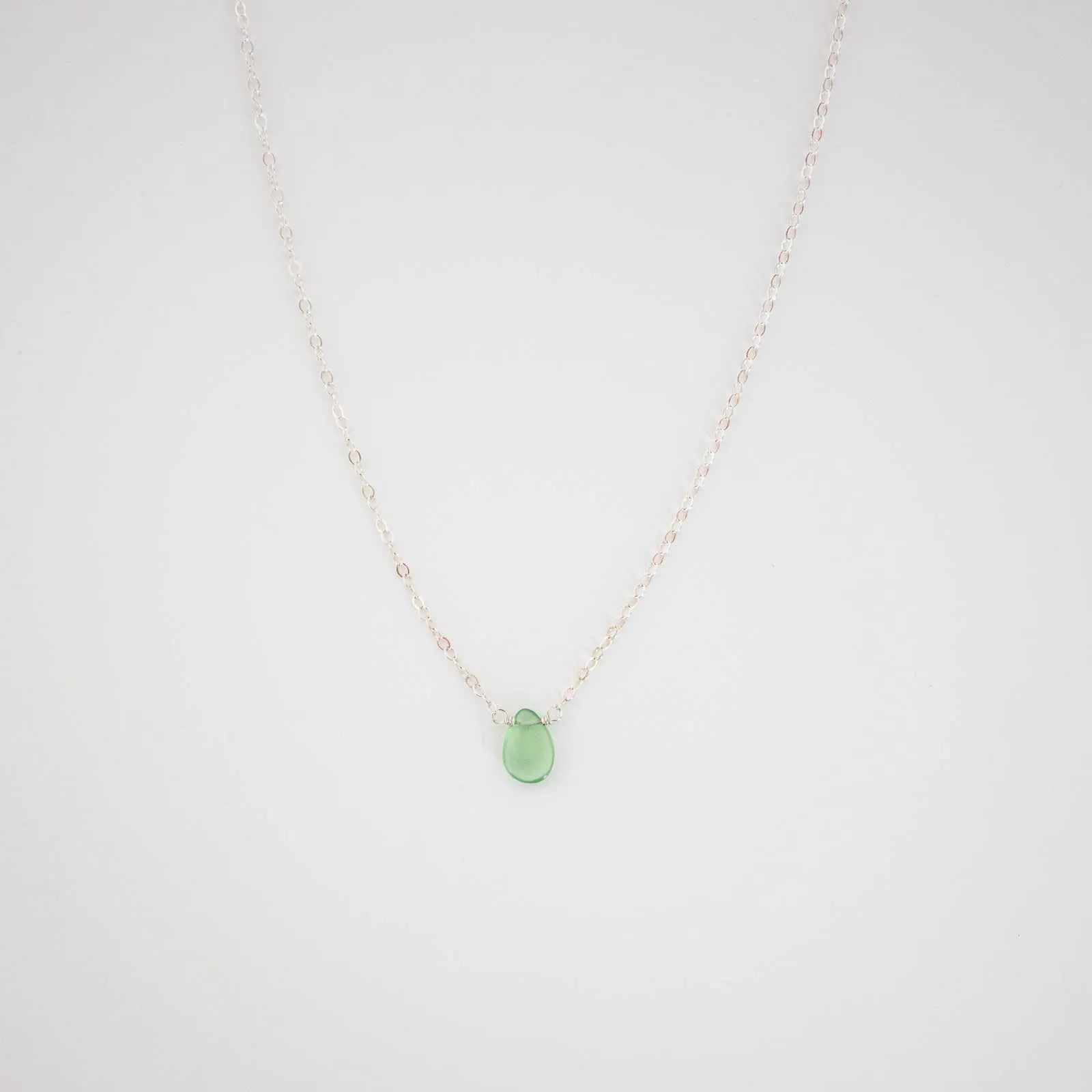 Jade Drop Necklace Durable Accessory Bold Highlight