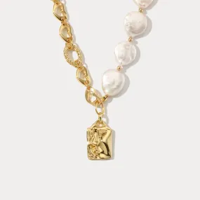 Portrait Hollow Pearl Necklace Silky feel