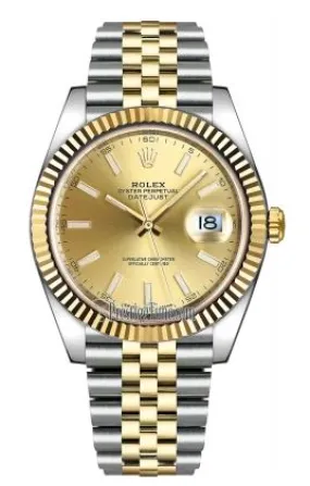 Pre-Owned Rolex Datejust 41MM 18K Yellow/White Stainless Steel Romantic Feature