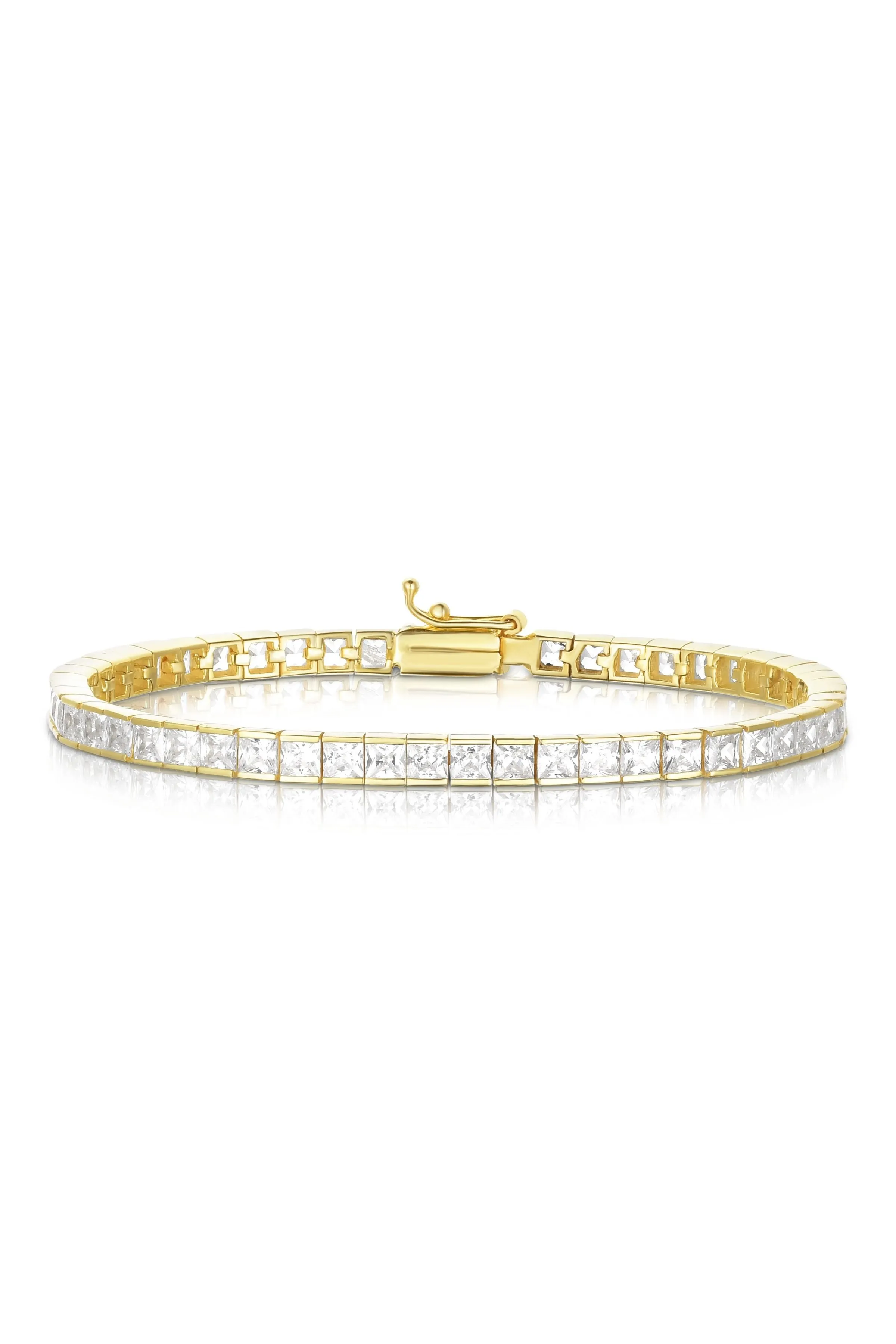 Historically Inspired Princess Cut Tennis Bracelet