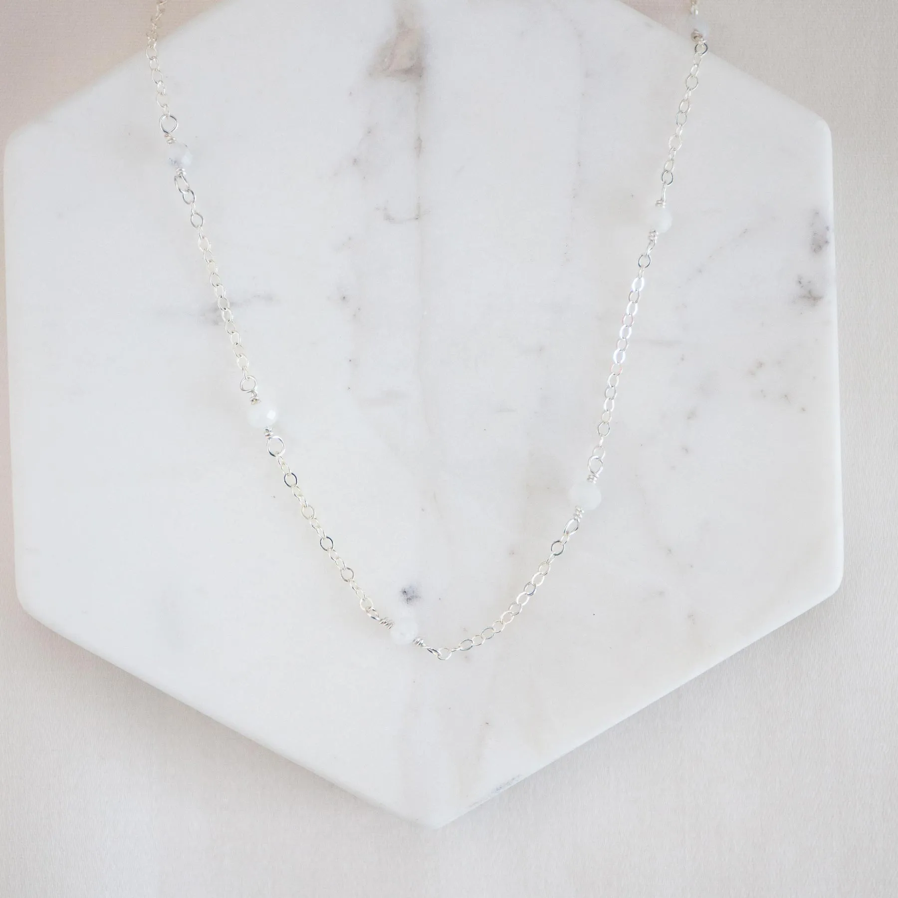 Urban Street Moonstone Classic Necklace