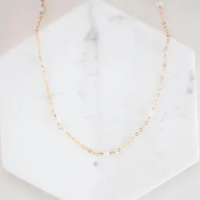 Moonstone Classic Necklace Daytime Look