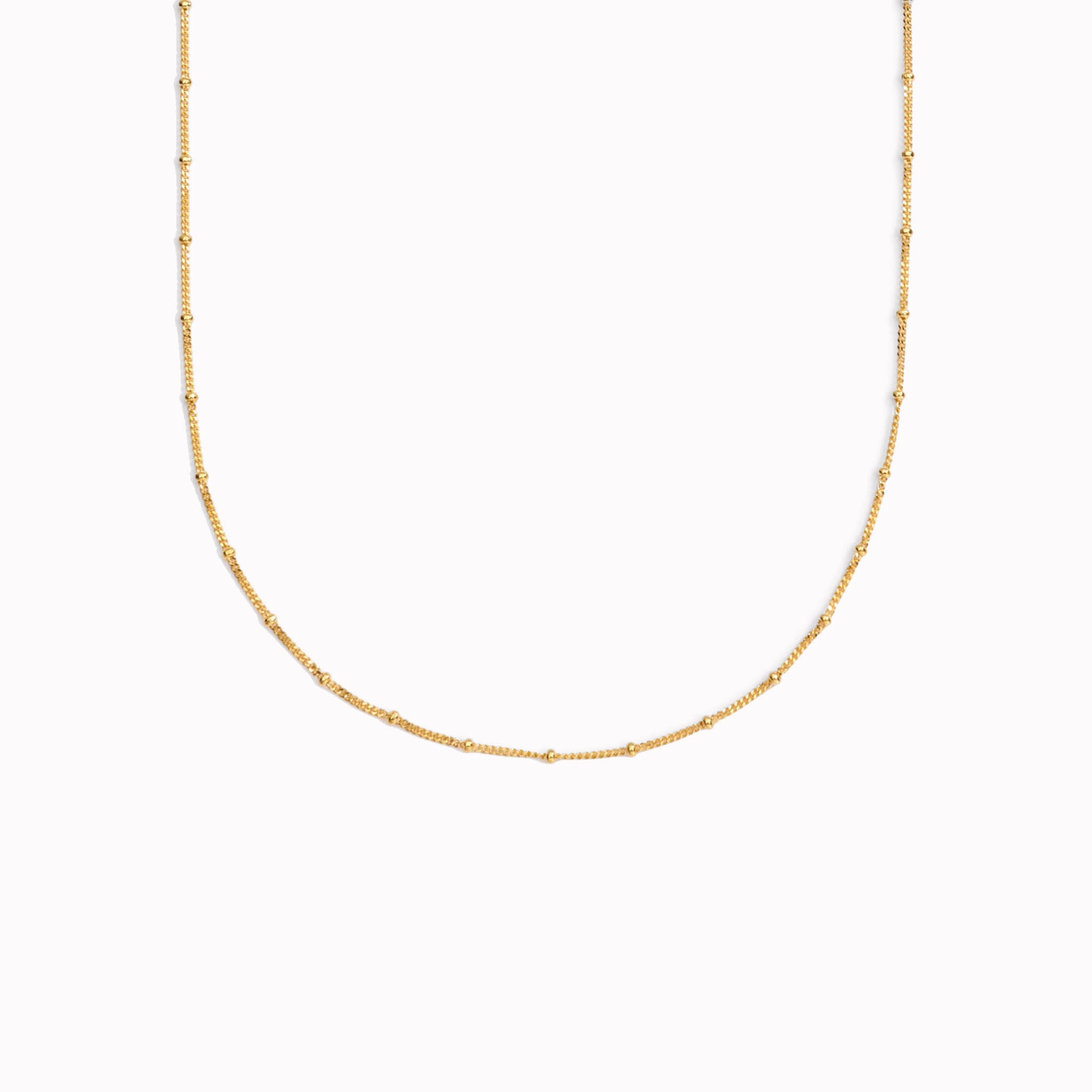 Polished Layer Diamond Cut Beaded Chain - Arendal
