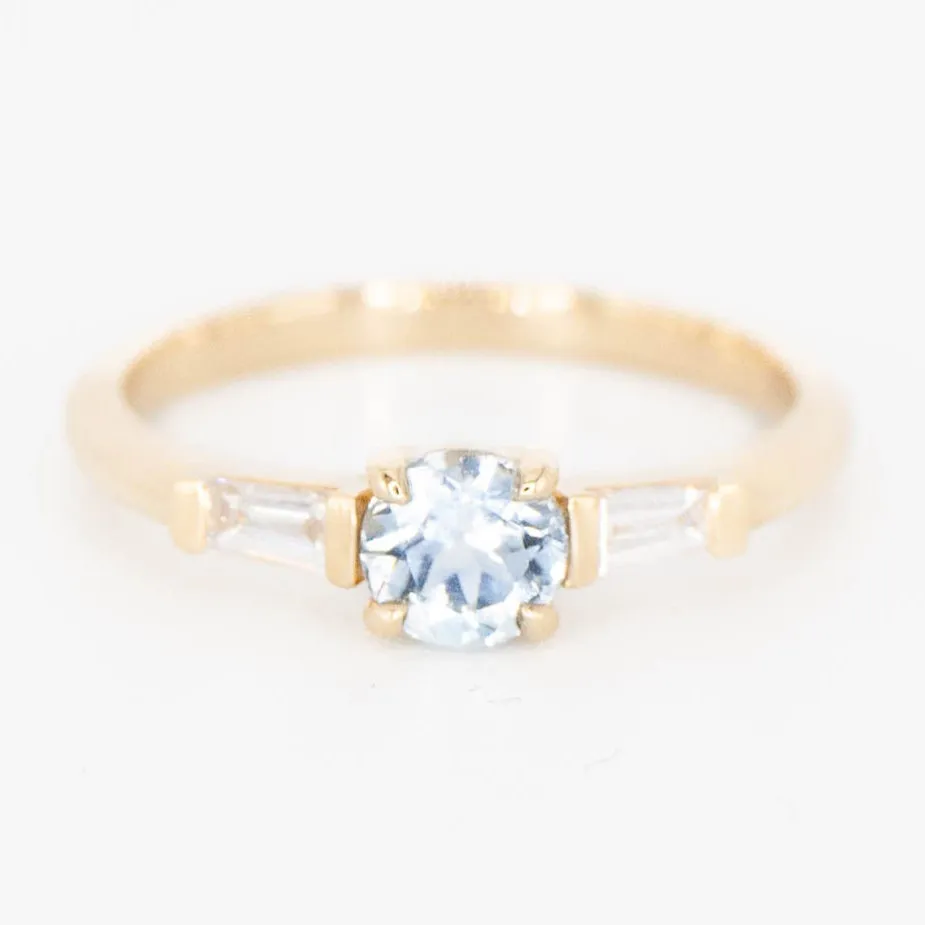 Ellie Ring - Montana Sapphire Engagement Style Artistic Touch