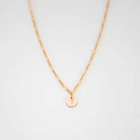Bridal Look Fine Jewelry Initial Disc Necklace
