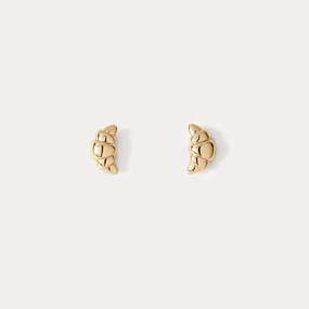 Elite Shape Precious Accent Croissant Studs