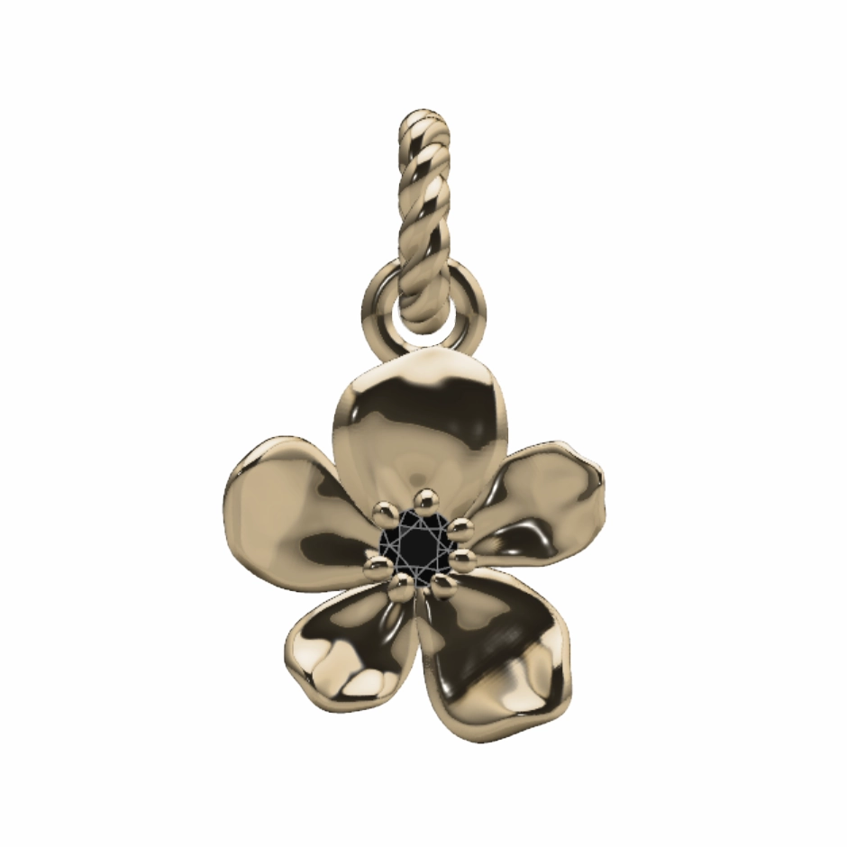 Radiant Embellishments Midnight Blossom Charm