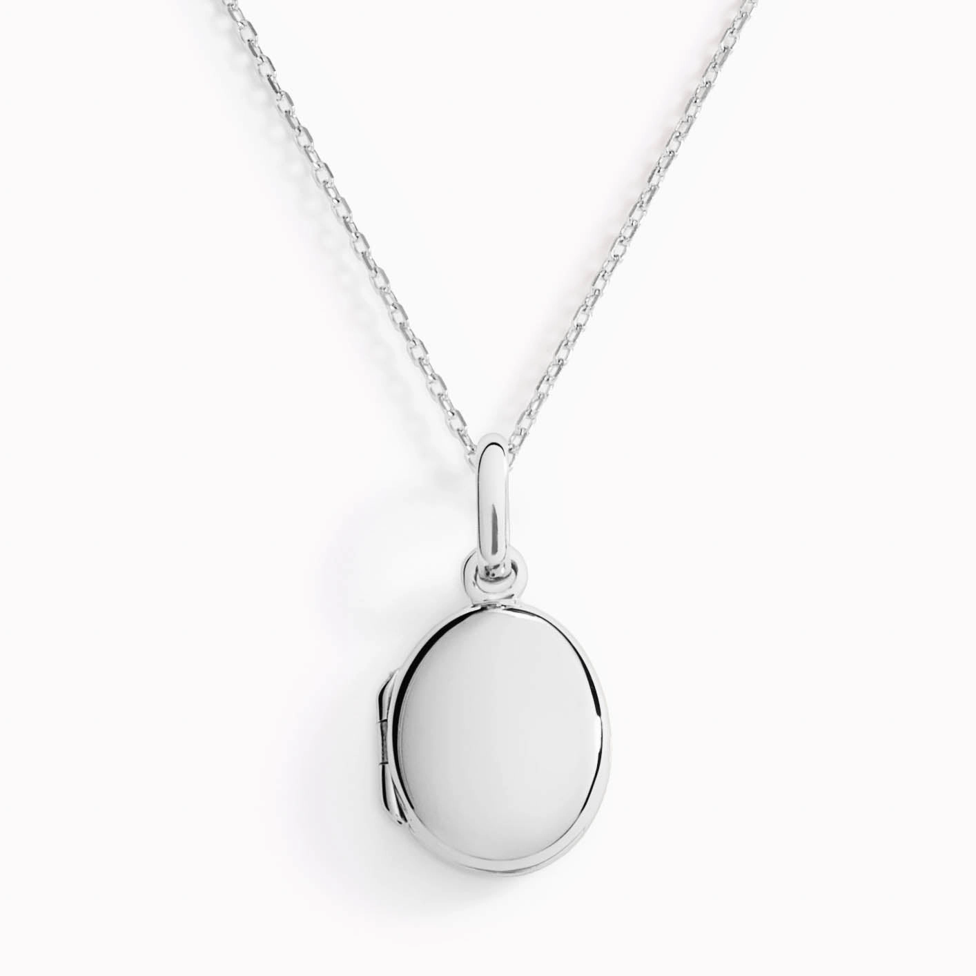 Sparkle Boost Locket Necklace Silver - Marte