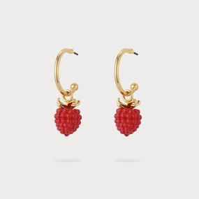 Graceful Style Raspberry Earrings