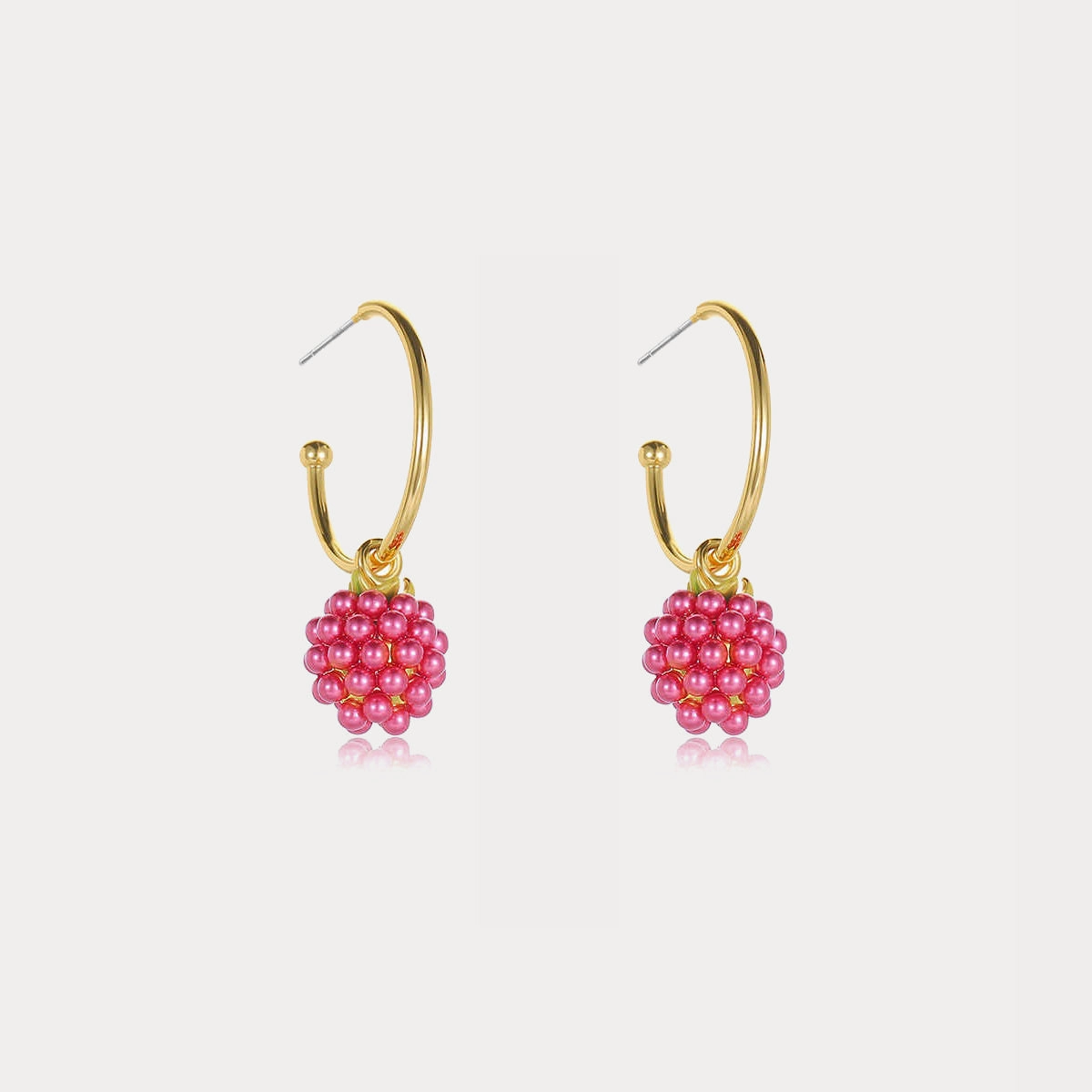 Party Adornment Raspberry Earrings