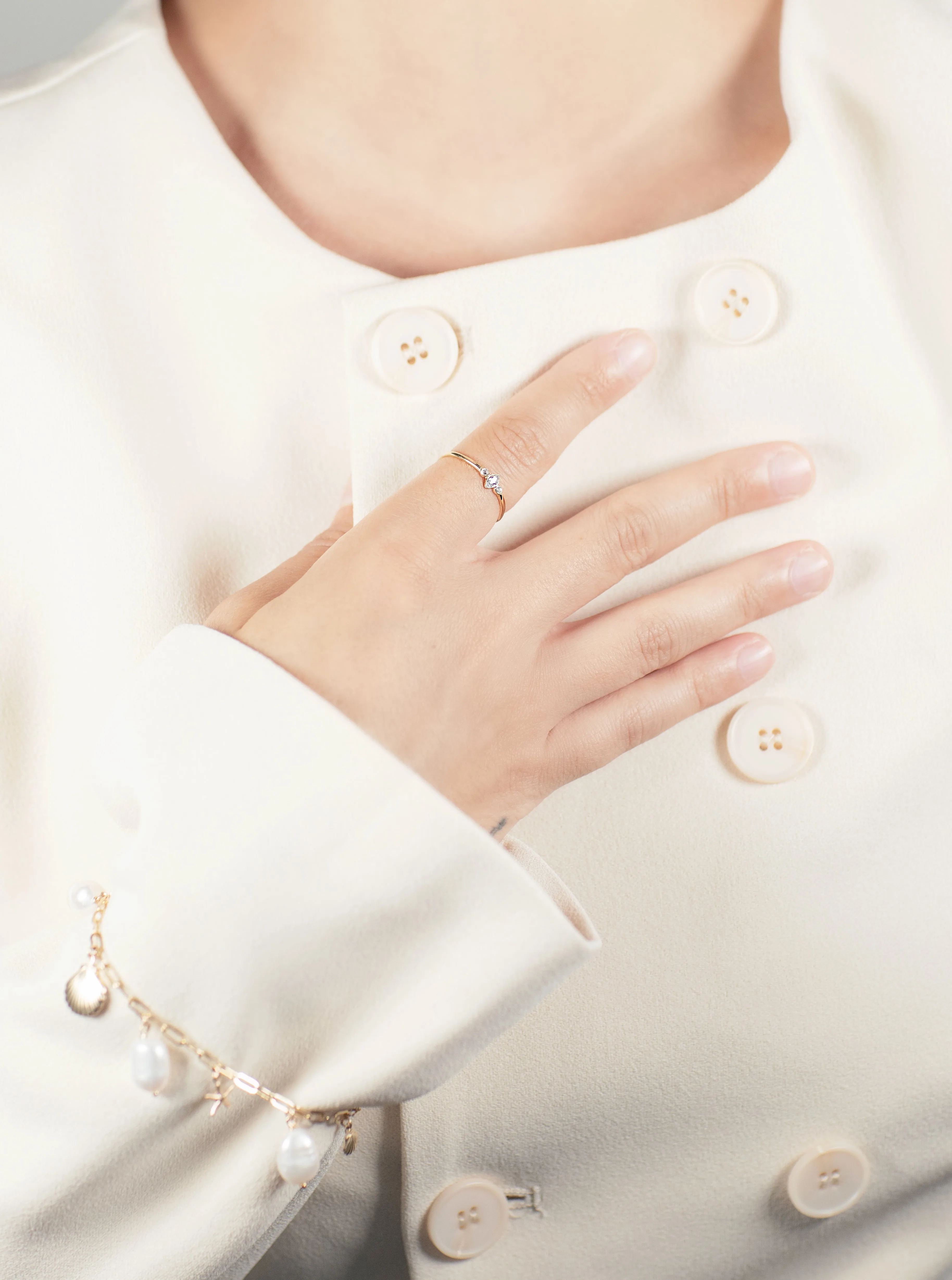 Starlit Ring Statement Piece Glamorous Detail