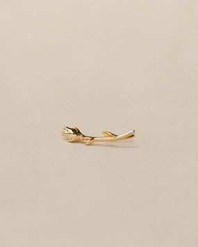 Polished Finish Urban Look Rose Ear Climber