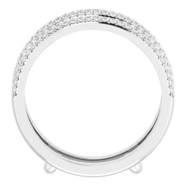 14K White 1/2 CTW Diamond Ring Guard generic product