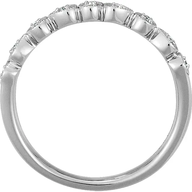 Digital Component 14K White .04 CTW Diamond Ring