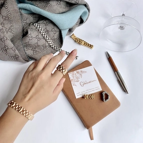 Impressive Feature Rolex Style Mechanic Watch Band Ring & Bracelet