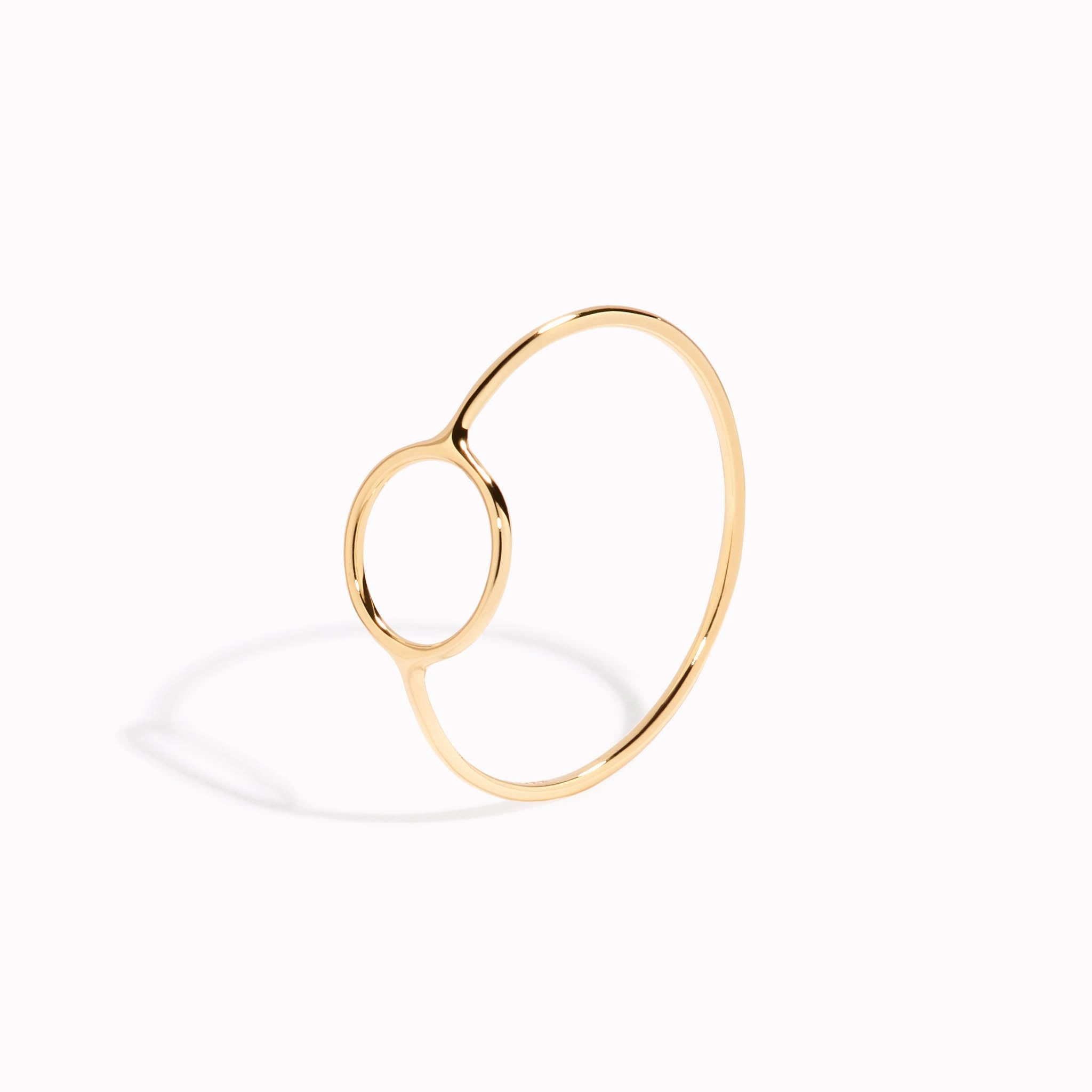 14k Gold Circle Ring Precious Craft