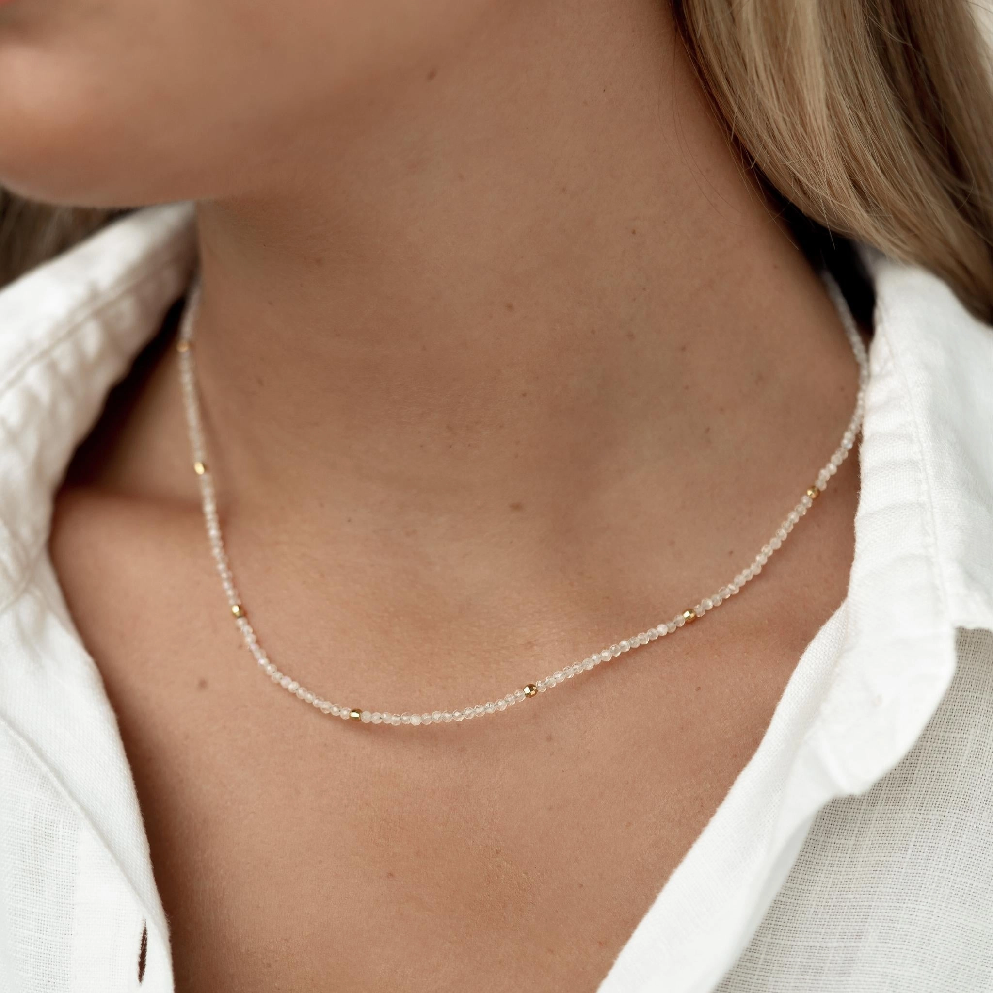 Moonstone Necklace - Maxine Bright Choice Luxury Form