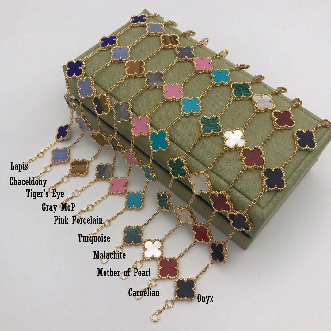 Elegant Shine Rosalee 15mm Clover Bracelet 5 Motifs