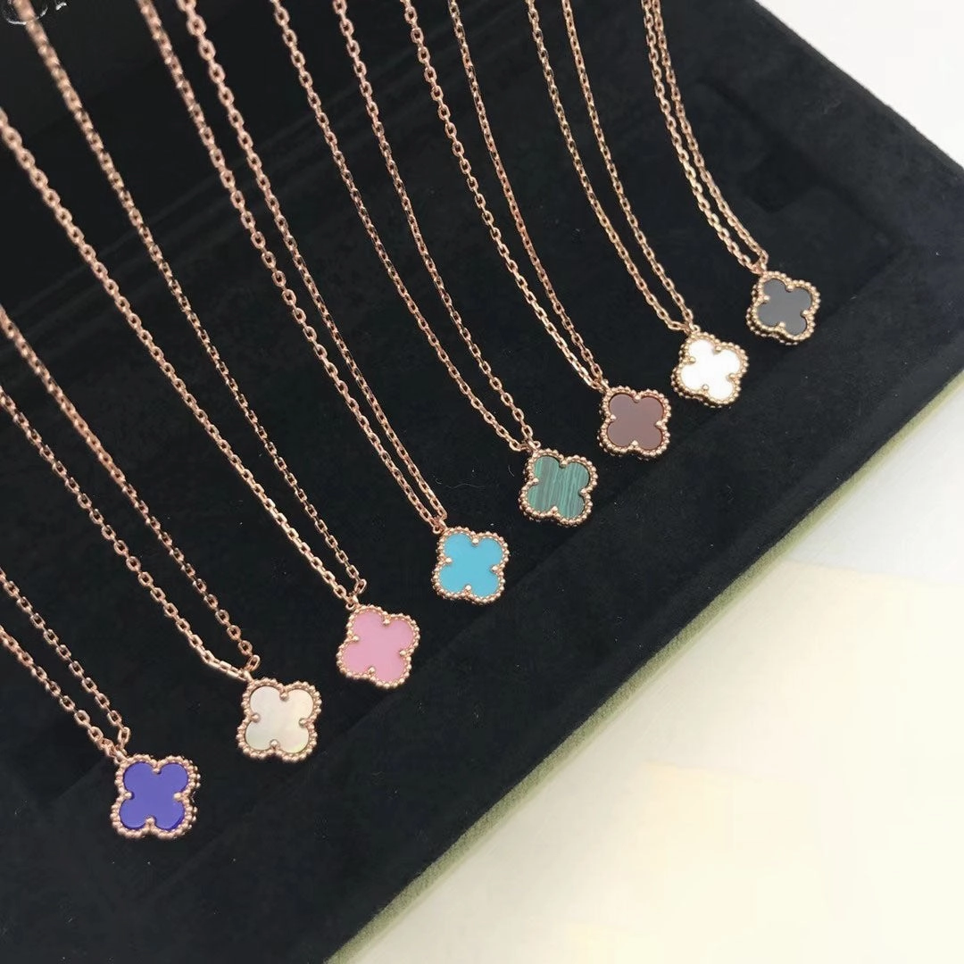 Versatile Accessory Rosalee Gemstone Clover Necklace 15mm