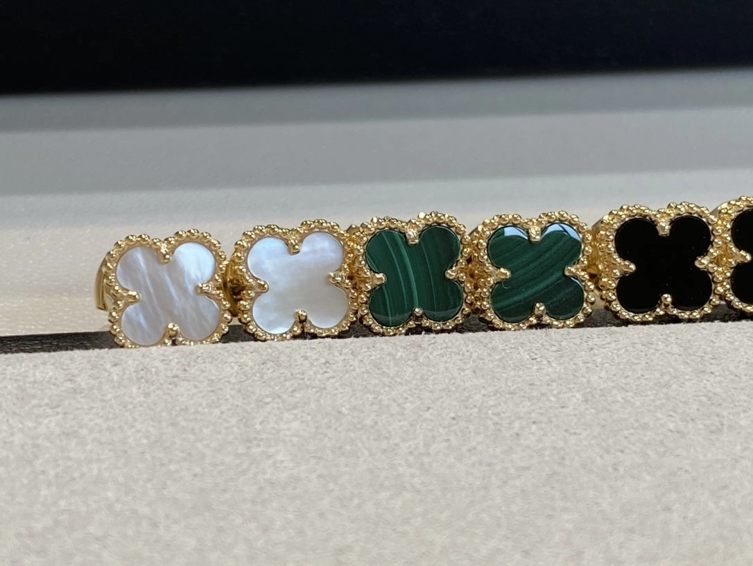 Rosalee Gold Clover Earrings Glam Glow Daytime Sparkle