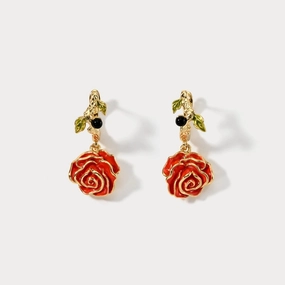 Casual Trinket Rose Earrings