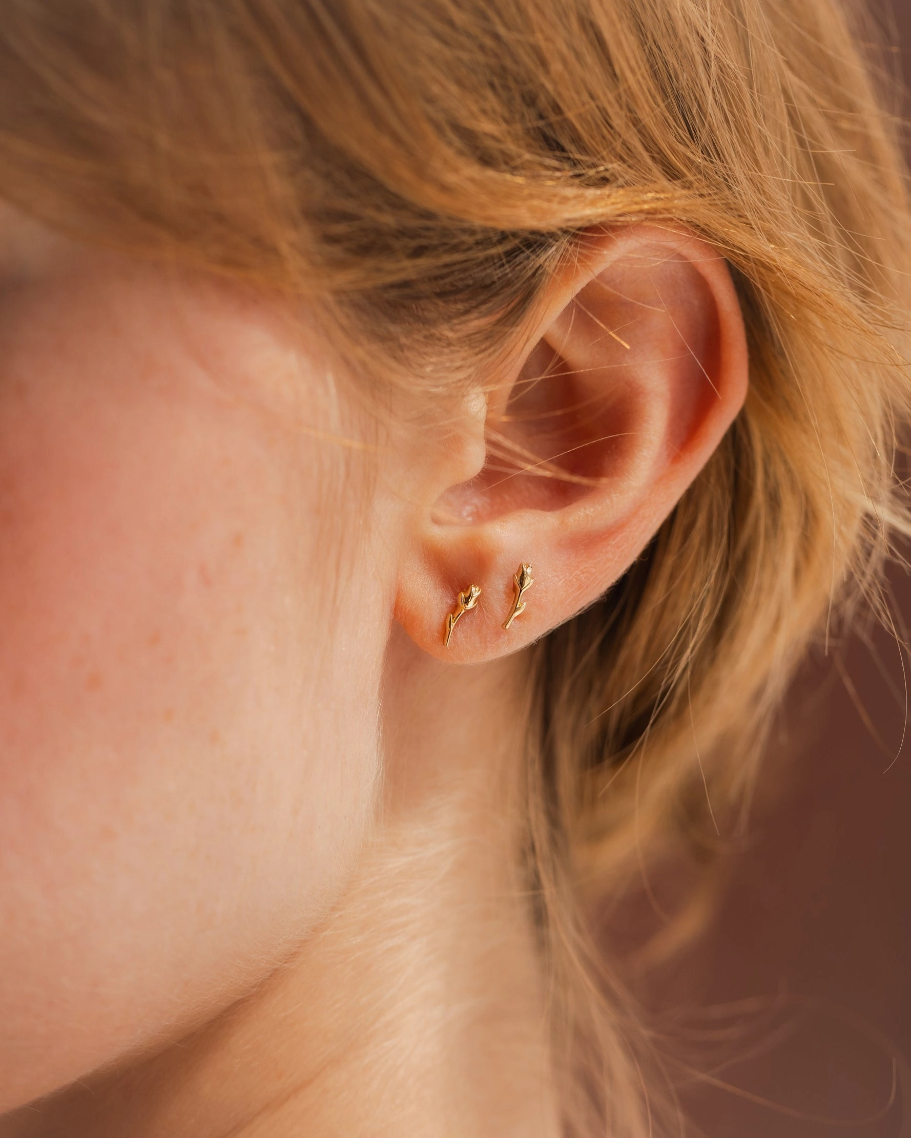 Rosebud Studs Seasonal Pick Sparkling Touch