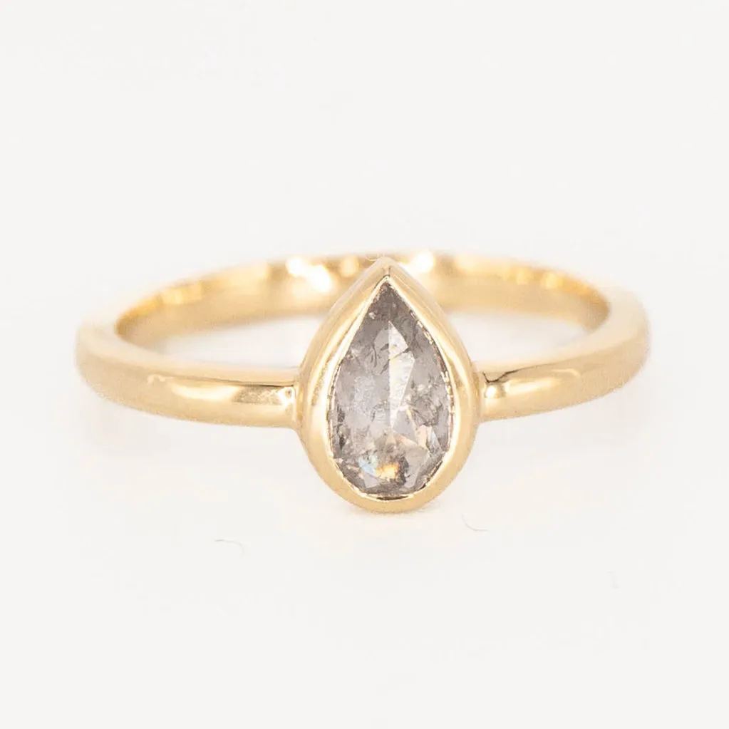 Delicate Beauty Sabine Ring - Mined Salt & Pepper Diamond