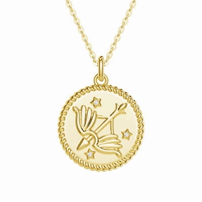 Everyday Glow Sagittarius Constellation Lab Grown Diamond Birthstone Pendant Necklace