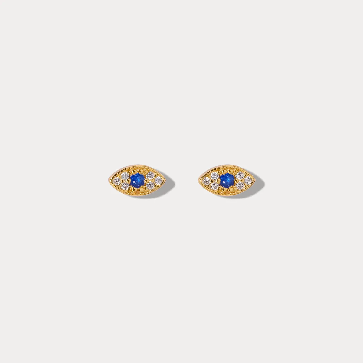 Everyday Shine Sapphire Eyes Diamond Stud Earrings