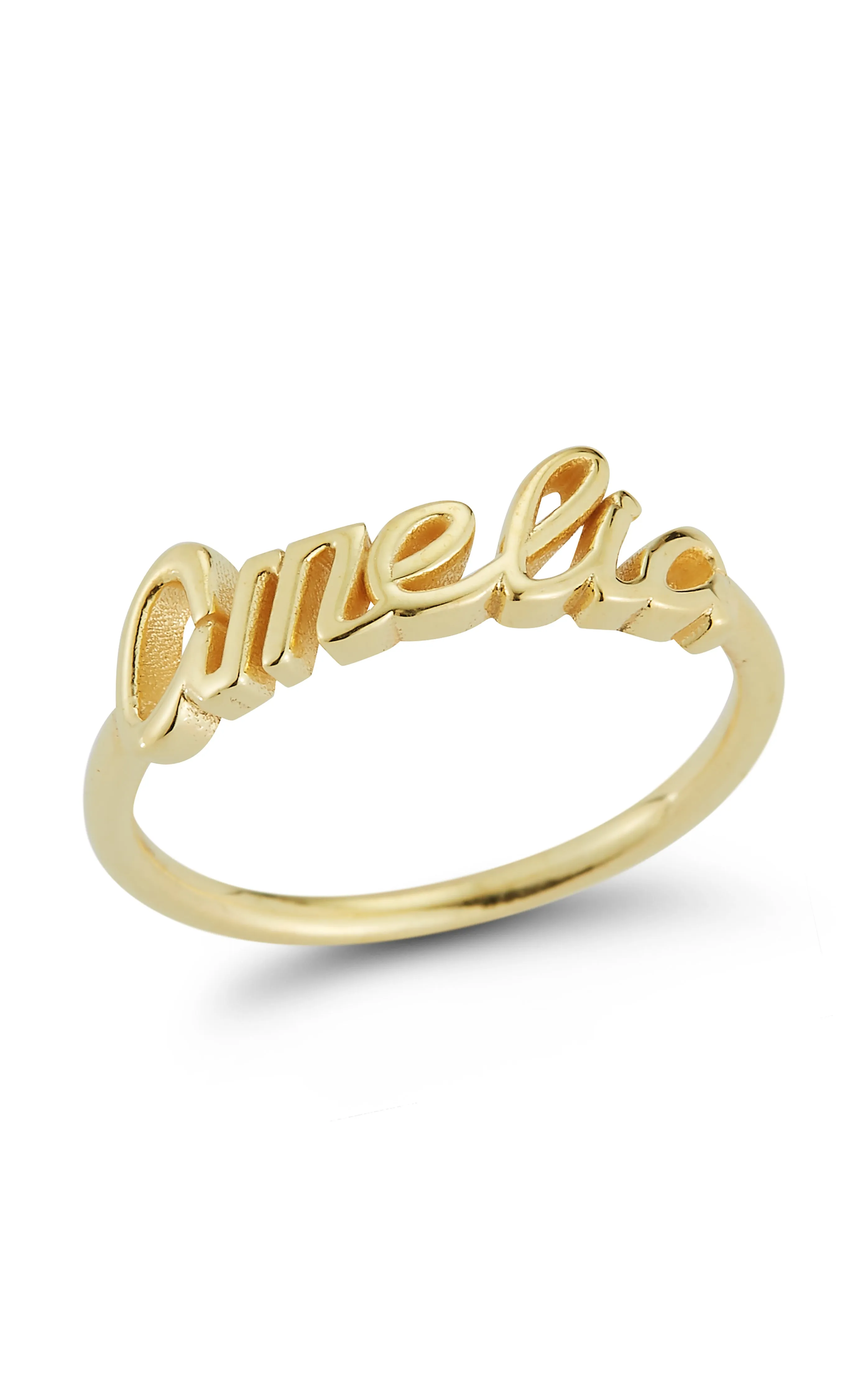 Sparkling Item Script Name Ring