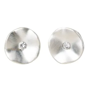 Fashion Treasures All Season Seed Studs - Silver   Diamonds