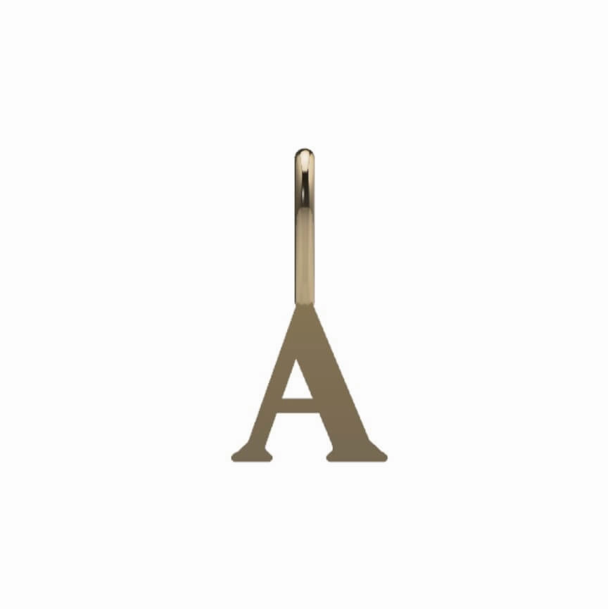 Serif Initial Pendant Effortless Look