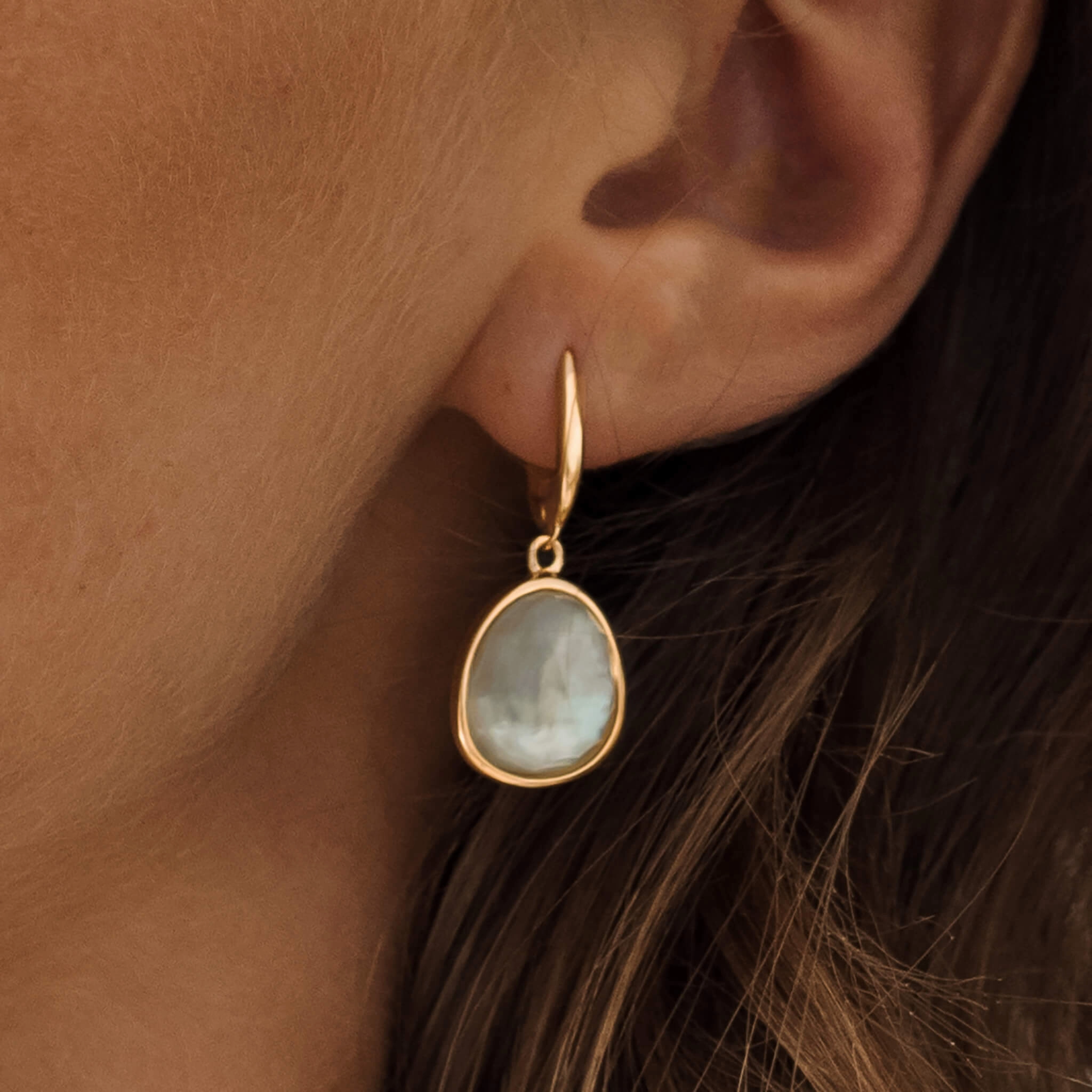 Green Amethyst Statement Earrings Doublet - Serendipity Gift Ready