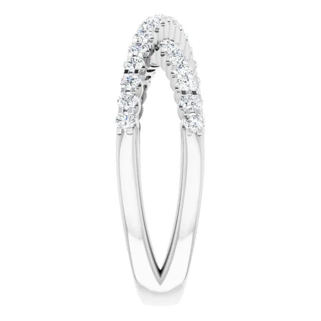 Minimal Beauty 14K White 1/2 CTW Diamond Criss Cross Diamond Ring
