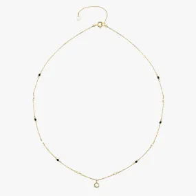 Lightweight Piece Amazing Design Mixed Metals Square Necklace with CZ Accent (Copy)