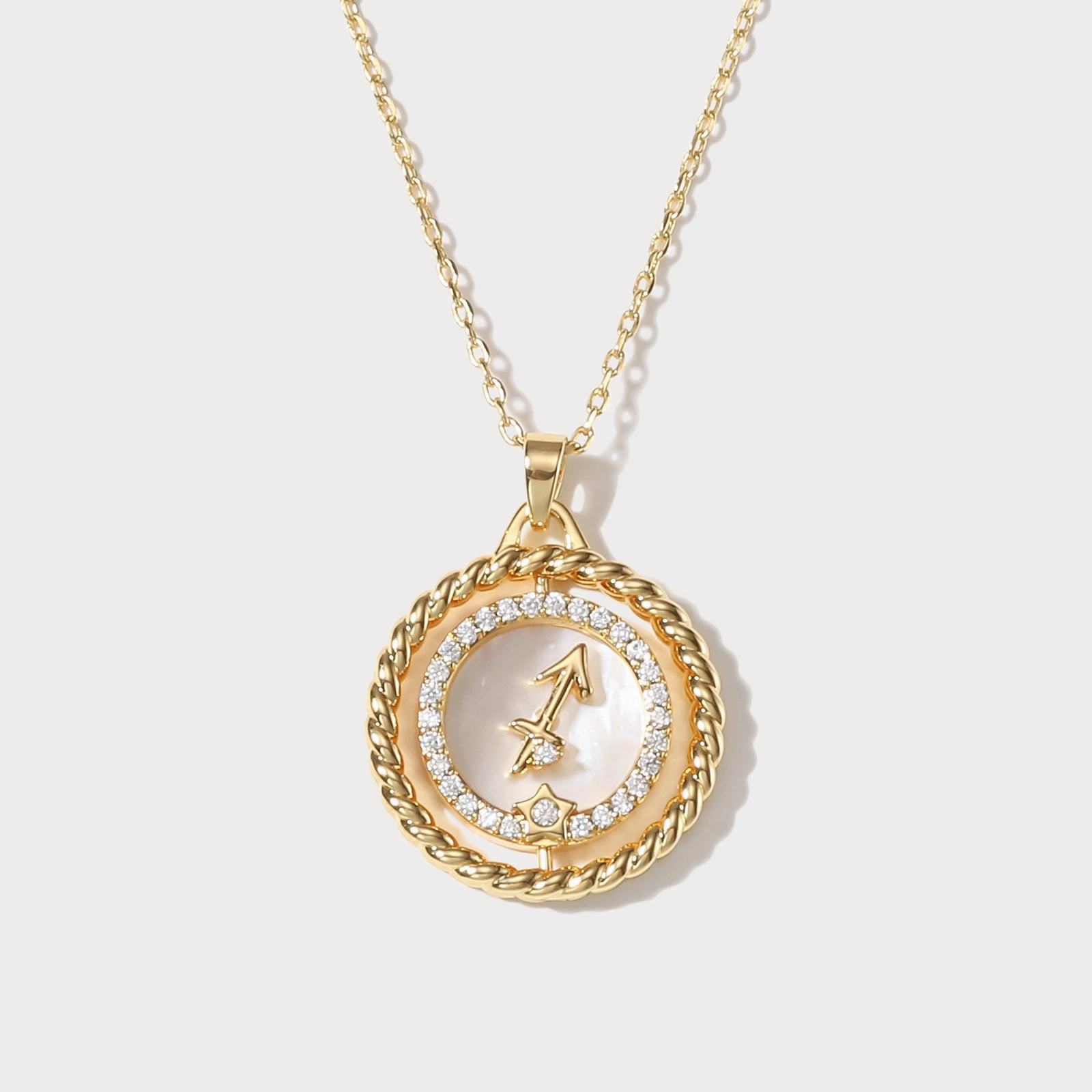 Festive Season Sagittarius Galaxy Constellation Pendant Necklace