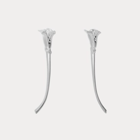 Perfect Gift Gift Appeal Silver Calla Lily Earrings