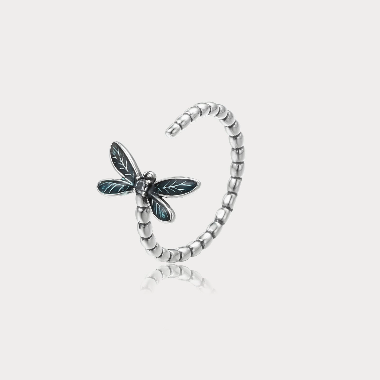 Silver Dragonfly Ring Subtle Mood Soft Mood