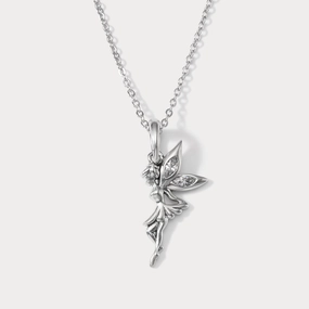 Silver Fairy Necklace Premium Touch